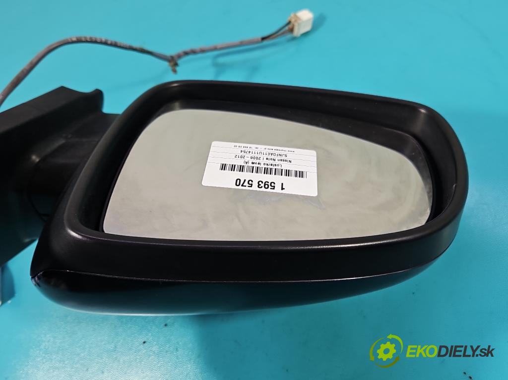 Nissan Note I 2006-2012 1.5 dci 86 HP manual 63 kW 1461 cm3 5- zrkadlo ľavé  (Kľučka dverí ostatné)