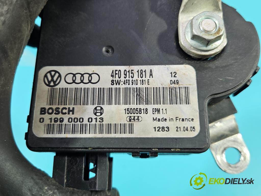 Audi A6 C6 2004-2011 3.0 tdi 224 hp automatic 165 kW 2967 cm3 4- kontakt mínus: 4F0915181A