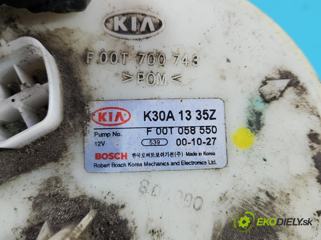 Kia Rio I 1999-2005 1.5 16V 98 HP manual 72 kW 1493 cm3 5- čerpadlo palivo K30A1335Z