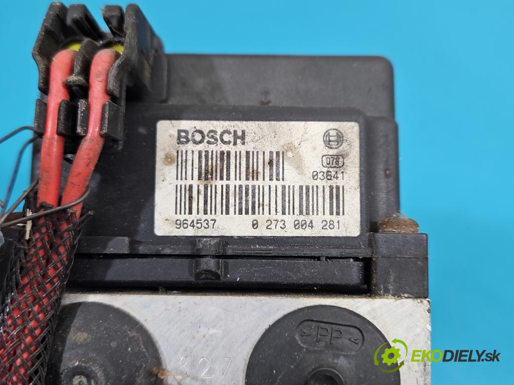 Audi A4 B5 1994-2001 1.6 8V 101 hp manual 74 kW 1595 cm3 4- čerpadlo abs 0273004281 (Pumpa ABS)