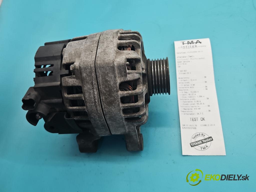 Citroen C3 I 2002-2009 1.1 8V 60 hp manual 44 kW 1124 cm3 5- Alternator 9642879480 (Alternátor)