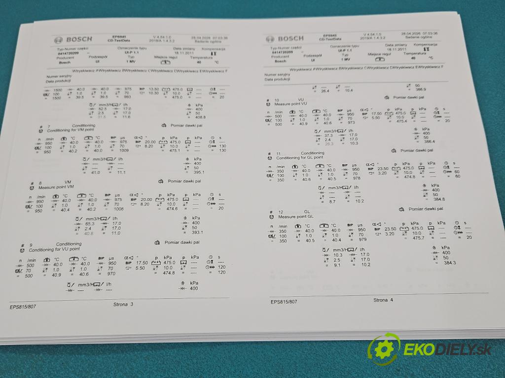 Vw Sharan I 1995-2010 1.9 tdi 131 hp manual 96 kW 1896 cm3 5- vstřikovací čerpadlo 0414720209 (Vstřikovač paliva)