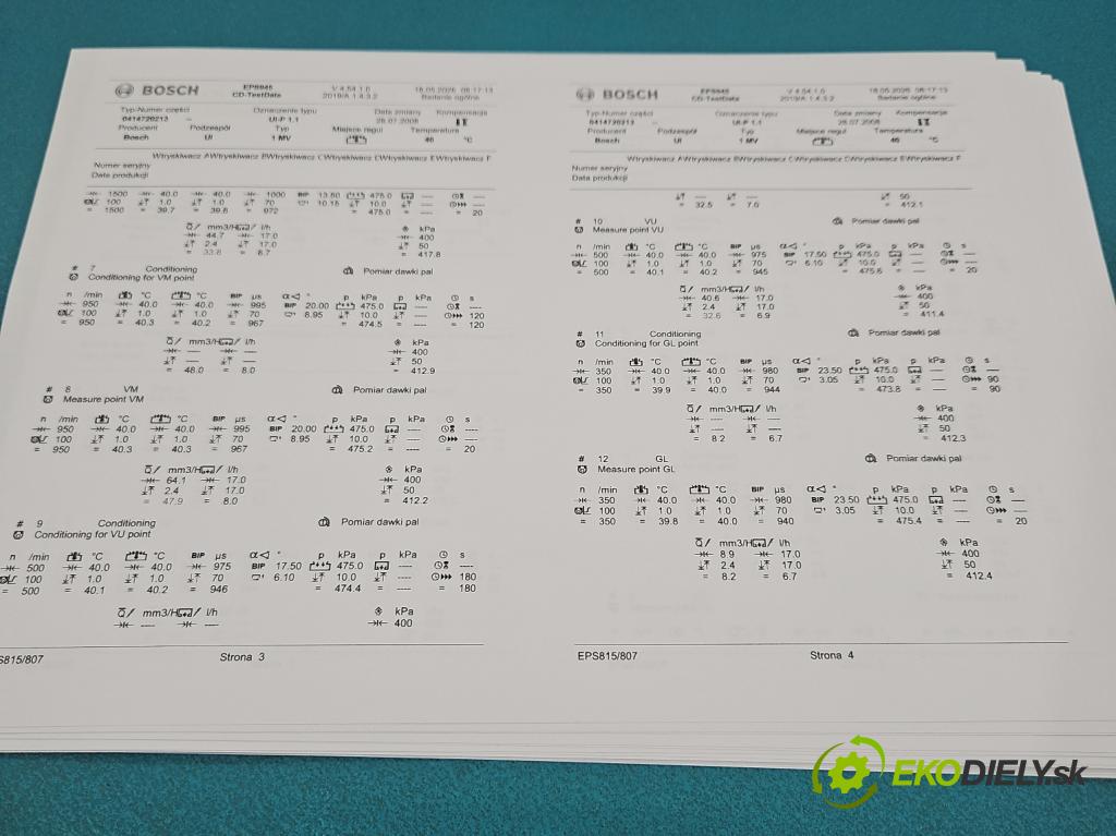 Vw Golf IV 1997-2003 1.9 tdi 101 HP manual 74 kW 1896 cm3 5- vstrekovacie čerpadlo 0414720213 (Vstrekovač paliva)