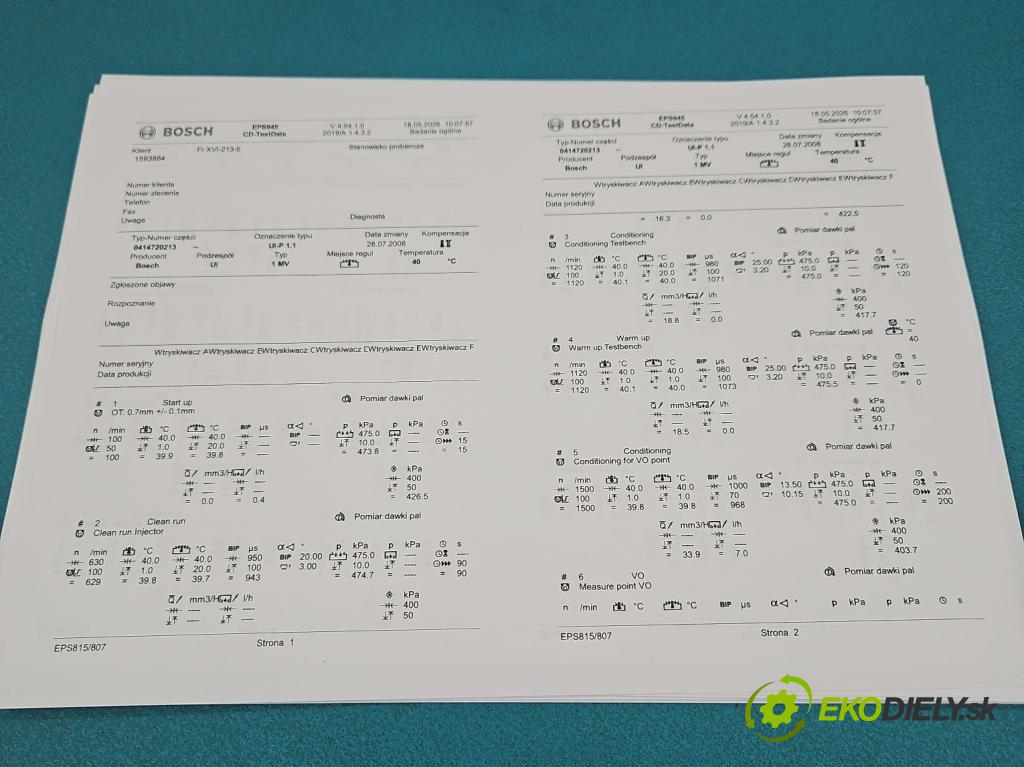 Audi A3 8L 1996-2003 1.9 tdi 101 hp manual 74 kW 1899 cm3 3- vstřikovací čerpadlo 0414720213 (Vstřikovač paliva)