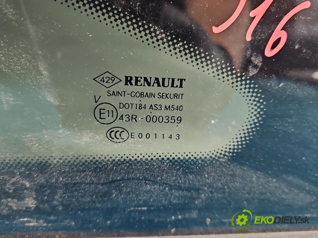 Renault Talisman 2015-2022 1.6 dci 160 HP automatic 118 kW 1598 cm3 4- sklo zadné ľavé