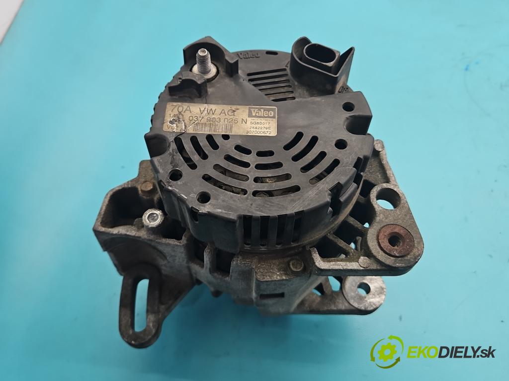 Skoda Fabia I 1999-2007 1.4 16V 80 HP manual 59 kW 1390 cm3 4- Alternator 03790325N (Alternátor)