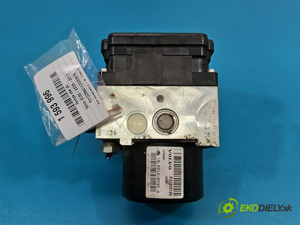 Volvo XC60 I 2008-2017 2.0d 163 hp manual 120 kW 1984 cm3 5- čerpadlo abs 31329139 (Pumpa ABS)