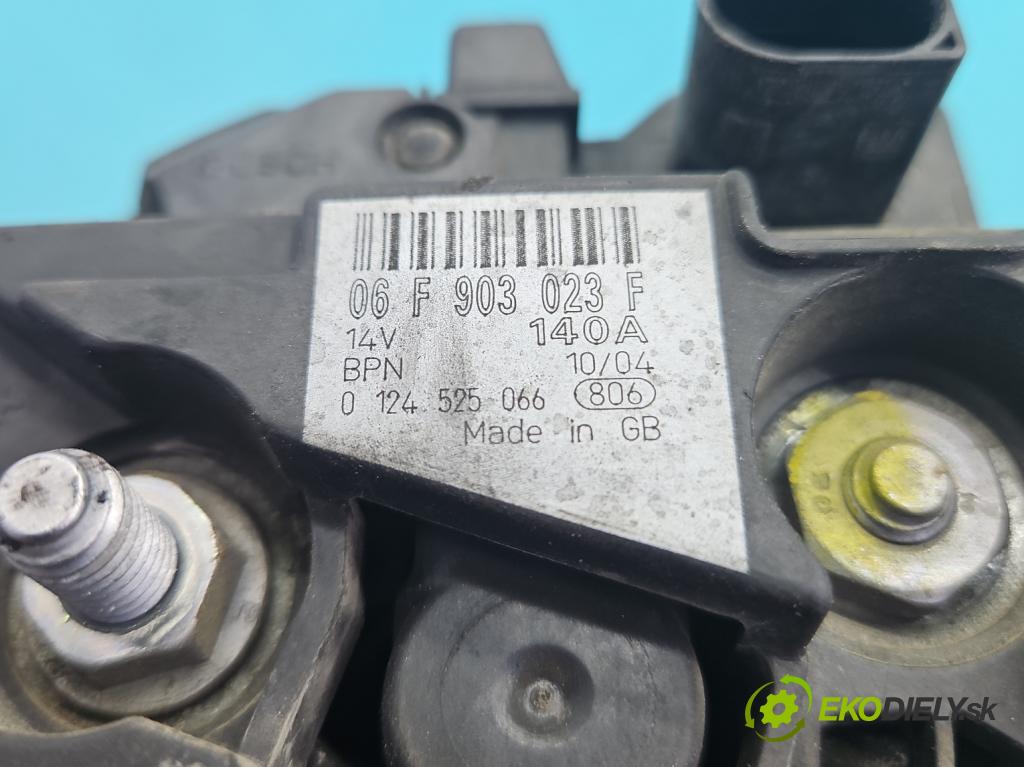 Vw Touran I 2003-2015 2.0 tdi 136 HP manual 100 kW 1968 cm3 5- Alternator 06F903023F (Alternátor)