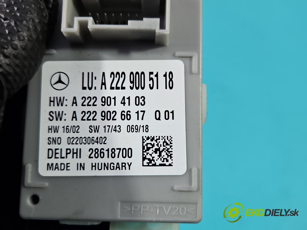 Mercedes E W213 2016-2023 2.0 cdi 654920 194KM automatic 143 kW 1950 cm3 5- řídící jednotka A2229005118