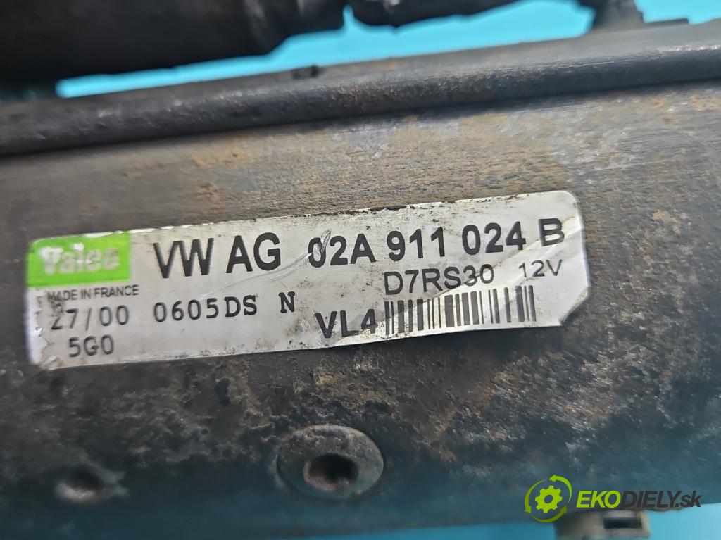 Audi A3 8L 1996-2003 1.9 tdi 90 HP manual 66 kW 1896 cm3 3- štartér 02A911024B (Štartér)