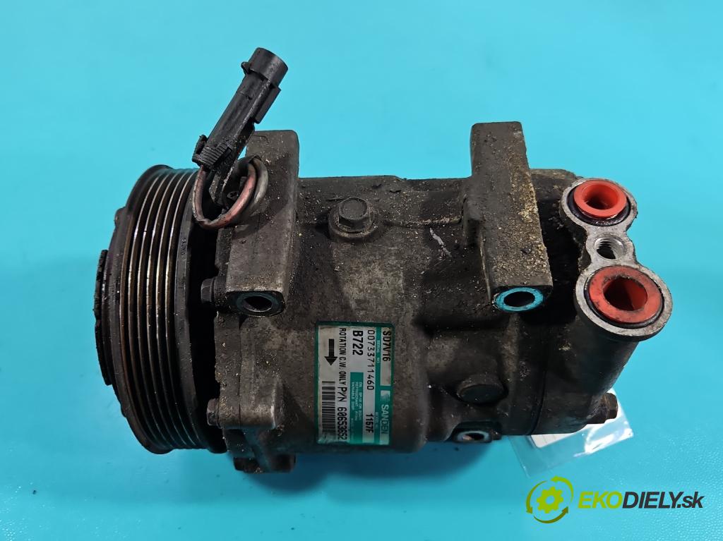 Alfa romeo 147 1.9 jtd 150 HP manual 110 kW 1910 cm3 3- Kompresor: klimatizácie 60653652 (Kompresor klimatizácie)