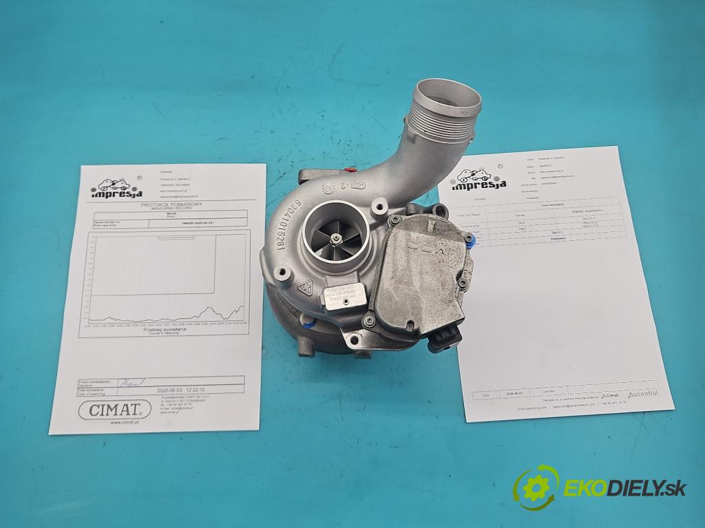 Audi A6 C6 2004-2011 3.0 tdi 224hp automatic 165 kW 2967 cm3 4- turbodúchadlo, turbo repasovaná 53049700043