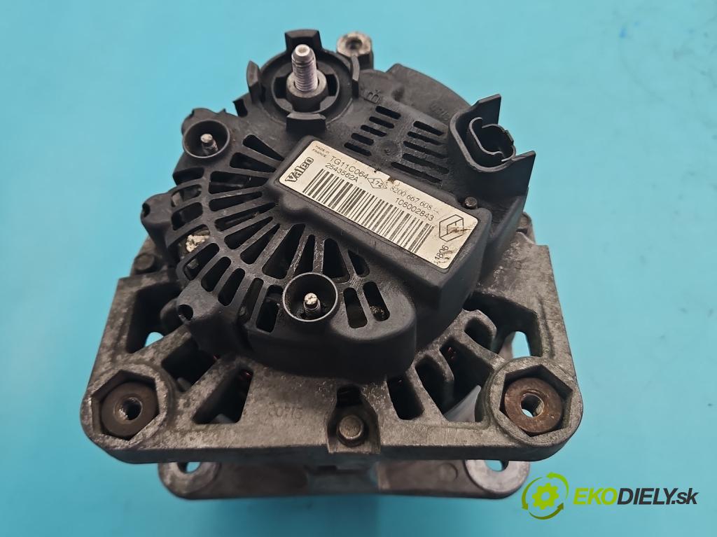 Nissan Note I 2006-2012 1.5 dci 86 HP manual 63 kW 1461 cm3 5- Alternator 8200667608 (Alternátor)