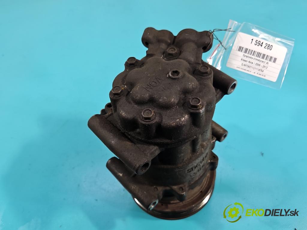 Nissan Note I 2006-2012 1.5 dci 86 HP manual 63 kW 1461 cm3 5- Kompresor: klimatizácie 8200953359 (Kompresor klimatizácie)