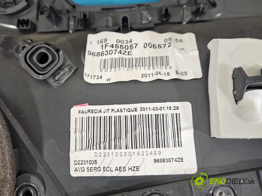 Peugeot 508 I 2010-2018 2.0 hdi 163 HP manual 120 kW 1997 cm3 5- Čalounictví: dvere predné ľavé 96863074ZE