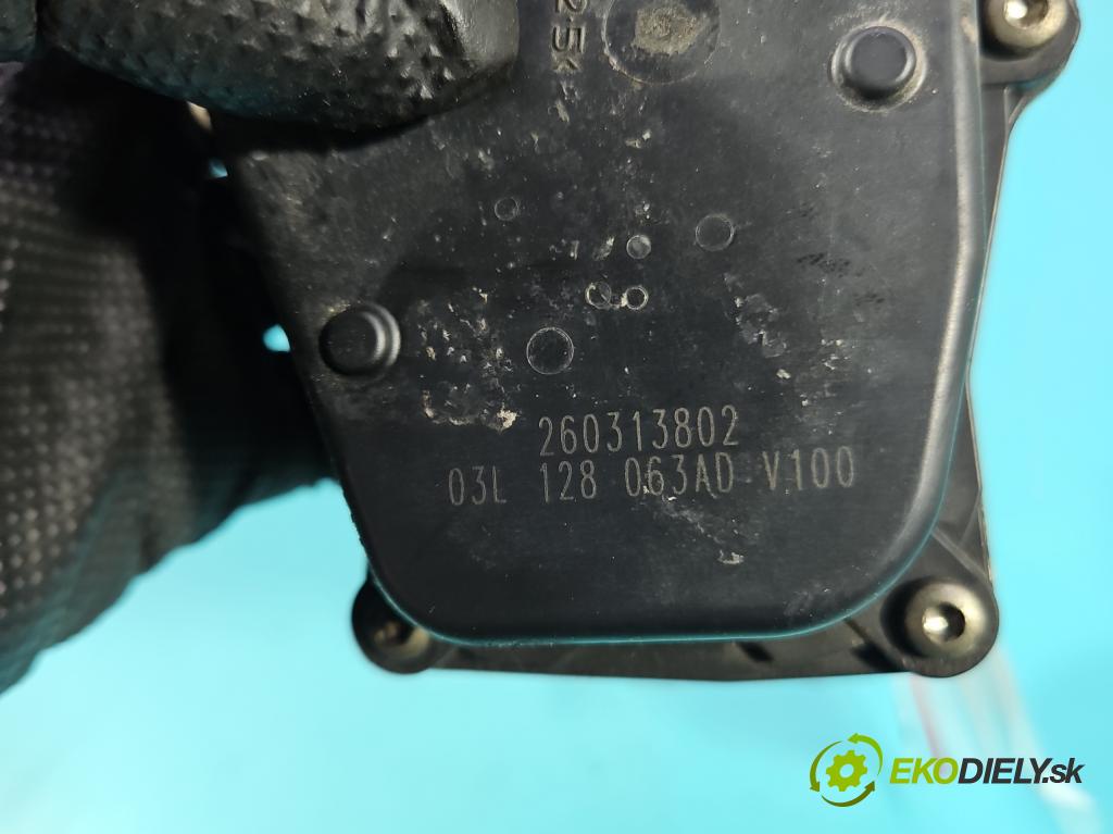 Vw Passat B7 2010-2014 1.6 tdi 105 hp manual 77 kW 1598 cm3 5- škrticí klapka 03L128063AD (Škrticí klapka)