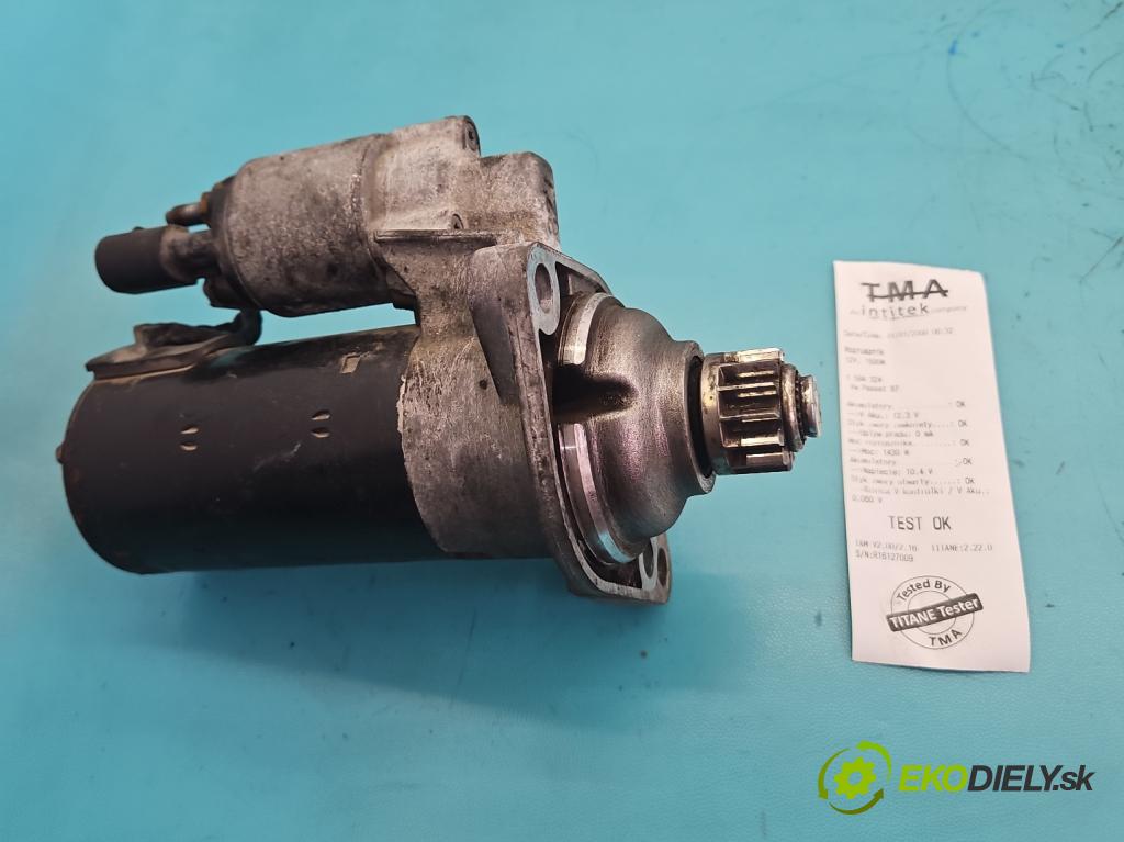 Vw Passat B7 2010-2014 1.6 tdi 105 hp manual 77 kW 1598 cm3 5- startér: 02Z911024H (Startér)