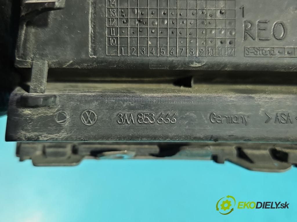 Vw Passat B7 2010-2014 1.6 tdi 105 hp manual 77 kW 1598 cm3 5- Zaślepka: mřížka: nárazníku pravé 3AA853666