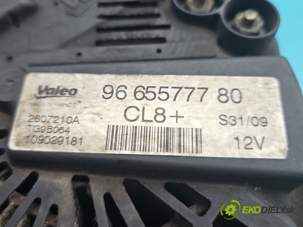 Peugeot Bipper 1.4 8V 73 hp manual 54 kW 1360 cm3 3- Alternator 9665577780 (Alternátor)