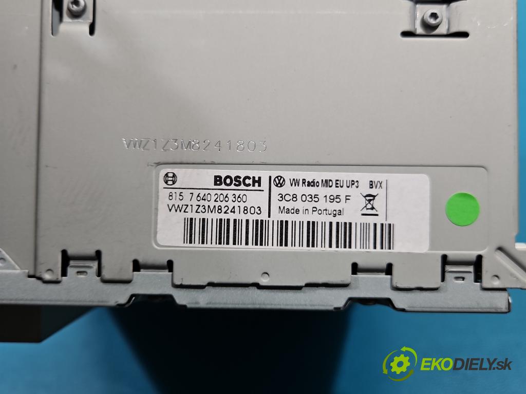 Vw Jetta VI 2010-2018 1.6 tdi CAYC: 105 HP manual 77 kW 1598 cm3 4- Radio originál 3C8035195F