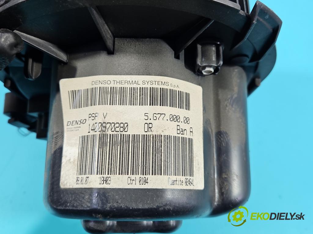 Peugeot 807 2002-2014 2.0 hdi 136 HP manual 100 kW 1997 cm3 5- ventilátor vzduchu 1400970280