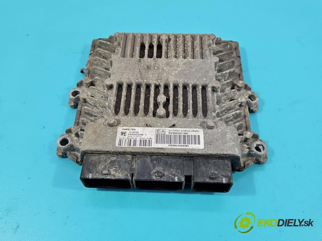 Peugeot 807 2002-2014 2.0 hdi 136 HP manual 100 kW 1997 cm3 5- riadiaca jednotka motora 5WS40320E-T