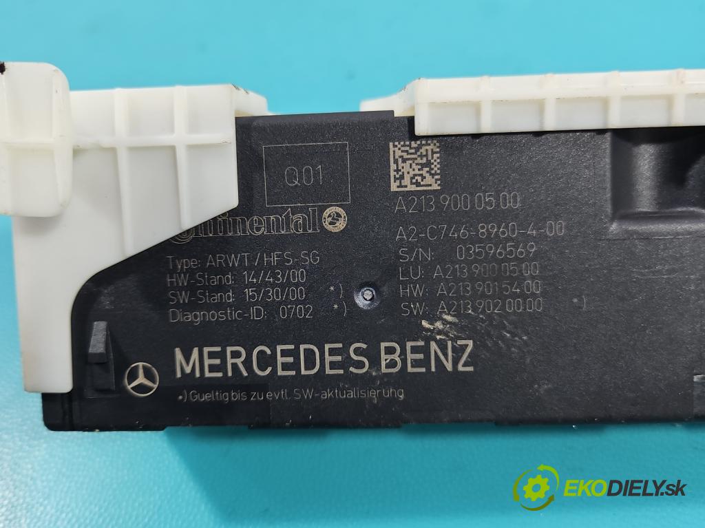 Mercedes E W213 2016-2023 2.0 cdi 654920 194KM: automatic 143 kW 1950 cm3 5- riadiaca jednotka ostatné A2139000500