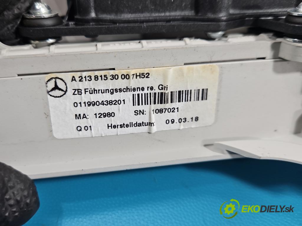Mercedes E W213 2016-2023 2.0 cdi 654920 194KM: automatic 143 kW 1950 cm3 5- motor: ostatné A21381530007H52