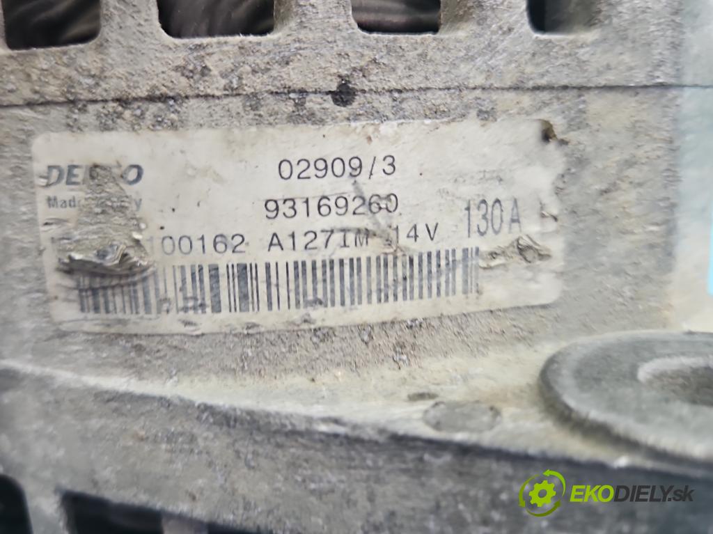 Saab 9-3 II 2002-2012 1.9 TiD 120 hp manual 88 kW 1910 cm3 5- Alternator 93169260 (Alternátor)