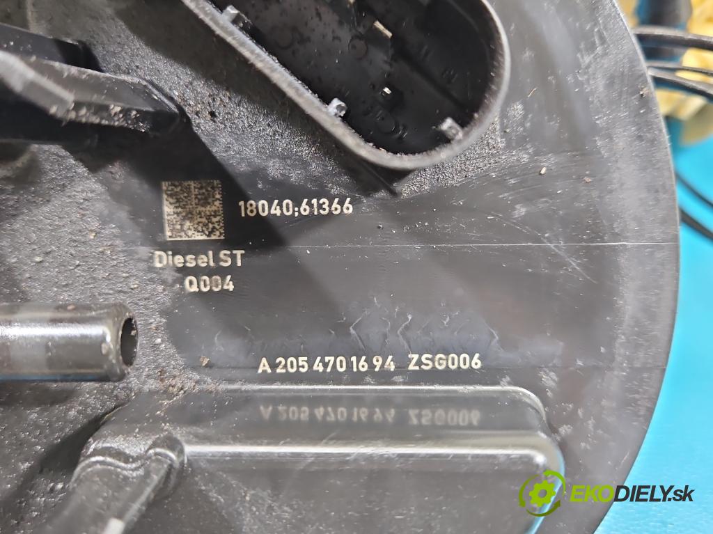 Mercedes E W213 2016-2023 2.0 cdi 654920 194KM: automatic 143 kW 1950 cm3 5- čerpadlo palivo A2054701694
