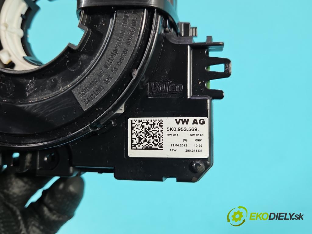 Vw Jetta VI 2010-2018 1.6 tdi 105 HP manual 77 kW 1598 cm3 4- Páska: airbag 5K0953569 (Airbag)