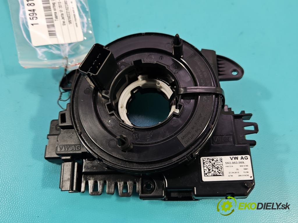 Vw Jetta VI 2010-2018 1.6 tdi 105 hp manual 77 kW 1598 cm3 4- Páska: airbag 5K0953569 (Airbag)