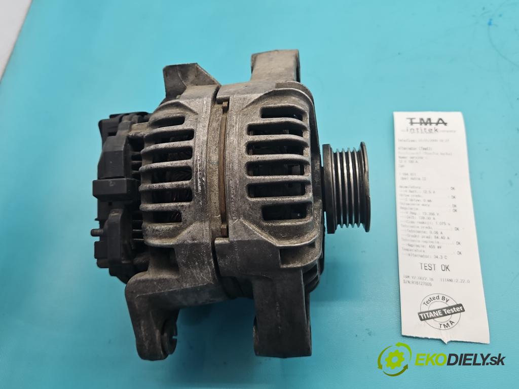 Opel Astra II 1998-2009 1.6 16V 101 HP manual 74 kW 1598 cm3 5- Alternator 0124415002 (Alternátor)
