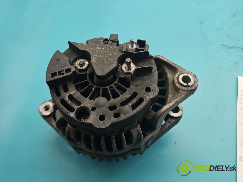 Opel Astra II 1998-2009 1.6 16V 101 HP manual 74 kW 1598 cm3 5- Alternator 0124415002 (Alternátor)