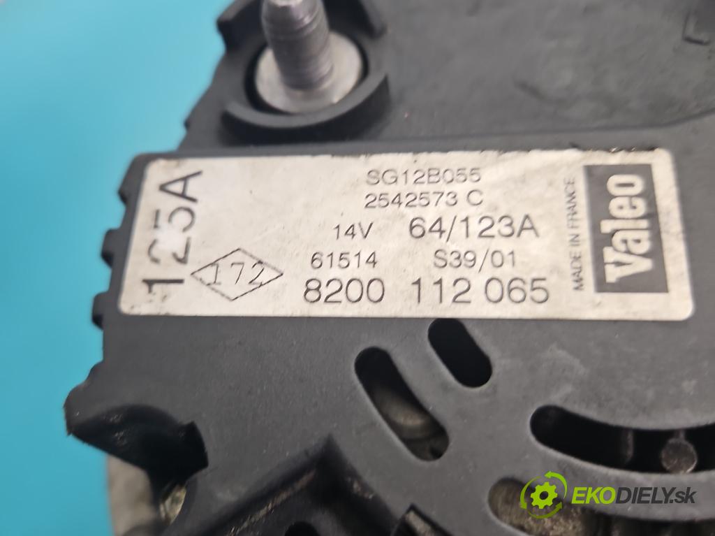 Renault Laguna II 2001-2007 2.0 16V 140 hp manual 103 kW 1998 cm3 5- Alternator 8200112065 (Alternátor)