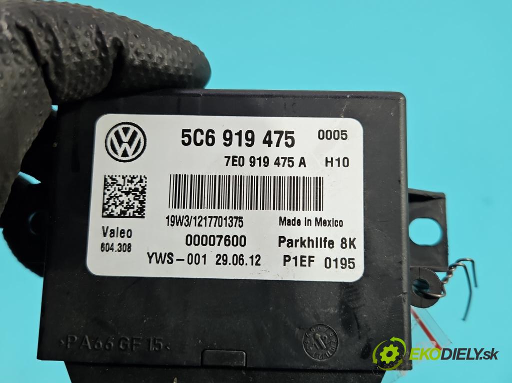 Vw Jetta VI 2010-2018 1.6 tdi 105 HP manual 77 kW 1598 cm3 4- riadiaca jednotka parkovaní: 5C6919475
