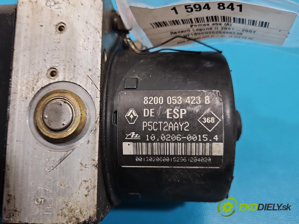 Renault Laguna II 2001-2007 2.0 16V 140 HP manual 103 kW 1998 cm3 5- čerpadlo abs 8200053423B (Pumpa ABS)