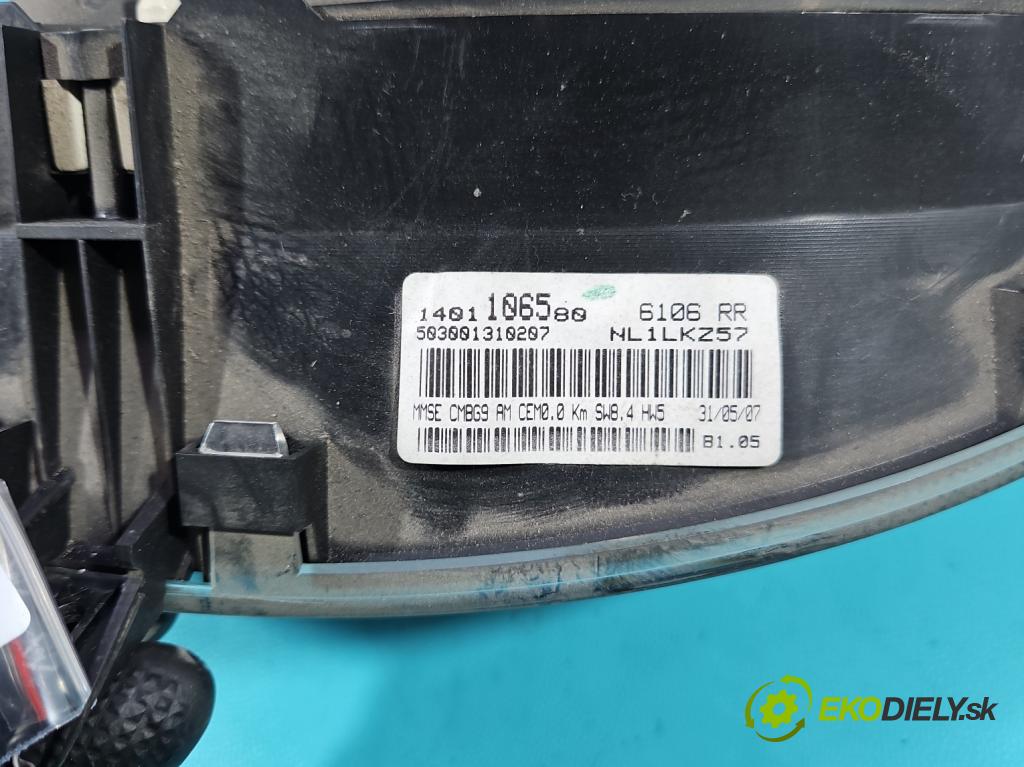 Fiat Scudo II 2006-2016 1.6 jtd 90 HP manual 66.2 kW 1560 cm3 5- prístrojovka/ budíky 1401106580 (Prístrojová doska)