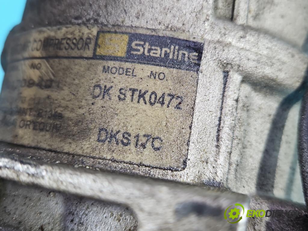 Volvo S60 I 2000-2010 2.4 20V 140 HP manual 103 kW 2435 cm3 4- Kompresor: klimatizácie DKS17C (Kompresor klimatizácie)
