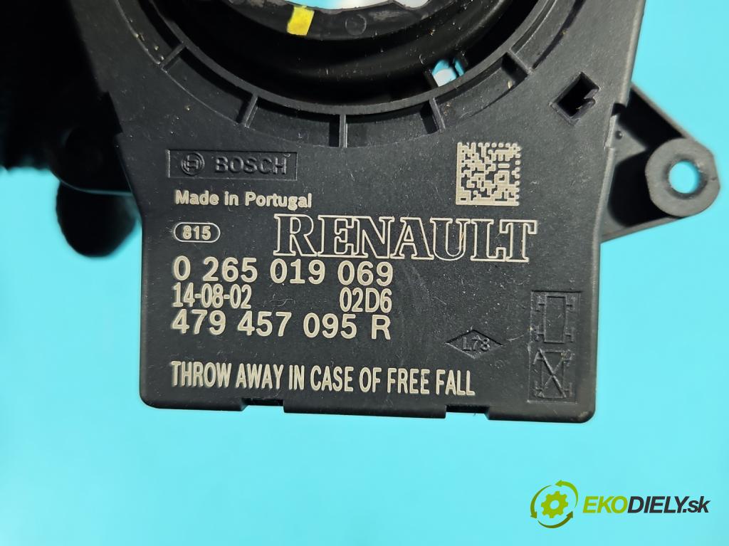 Renault Captur I 2013-2019 0.9 90 HP manual 66 kW 898 cm3 5- snímač uhla otočenie: 0265019069