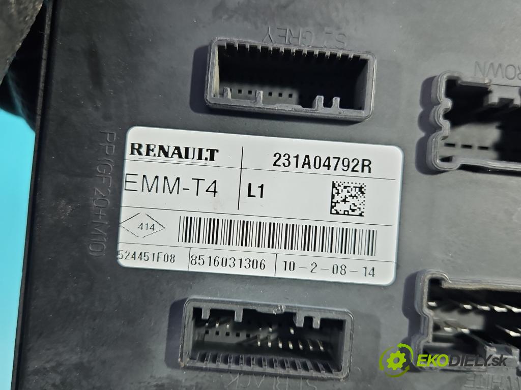 Renault Captur I 2013-2019 0.9 90 HP manual 66 kW 898 cm3 5- riadiaca jednotka ostatné 231A04792R