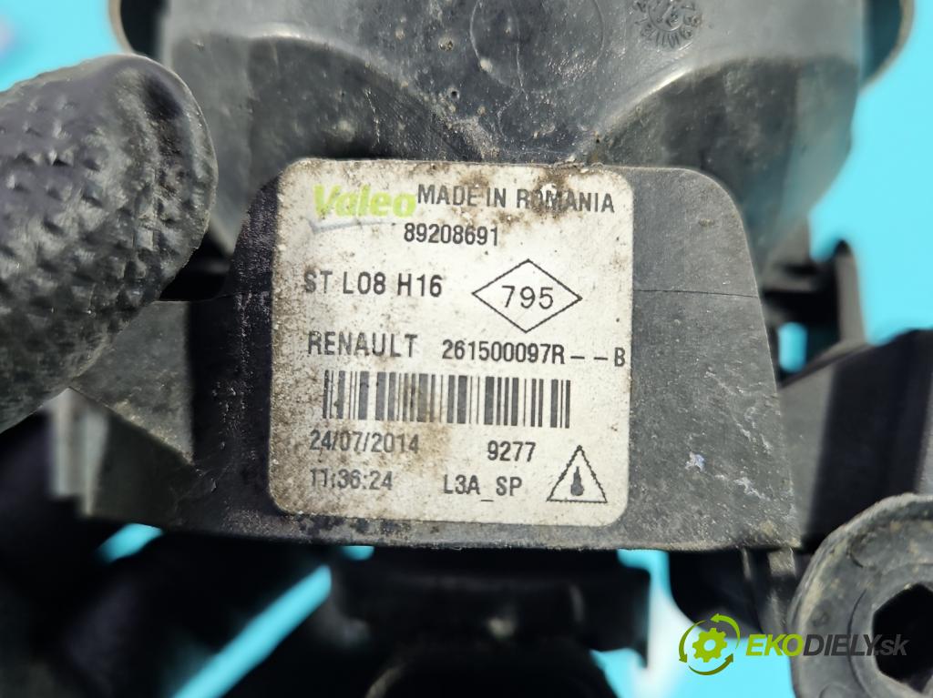 Renault Captur I 2013-2019 0.9 90 HP manual 66 kW 898 cm3 5- Halogen pravý 261500097R (Kľučka dverí ostatné)