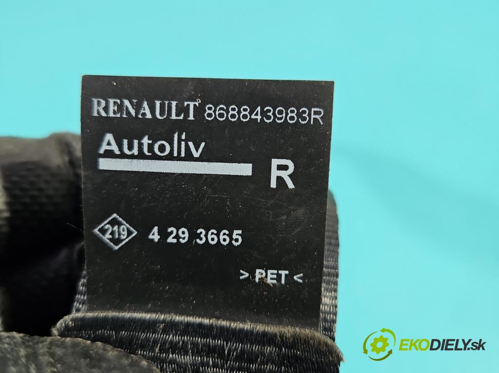 Renault Captur I 2013-2019 0.9 90 hp manual 66 kW 898 cm3 5- stěna bezpečnost přední pravý 868843983R
