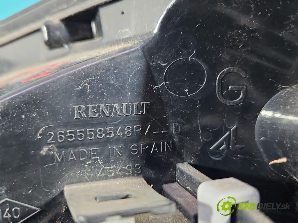 Renault Captur I 2013-2019 0.9 90 HP manual 66 kW 898 cm3 5- svetlo / reflektor zadné ľavé 265558548R (Kľučka dverí ostatné)