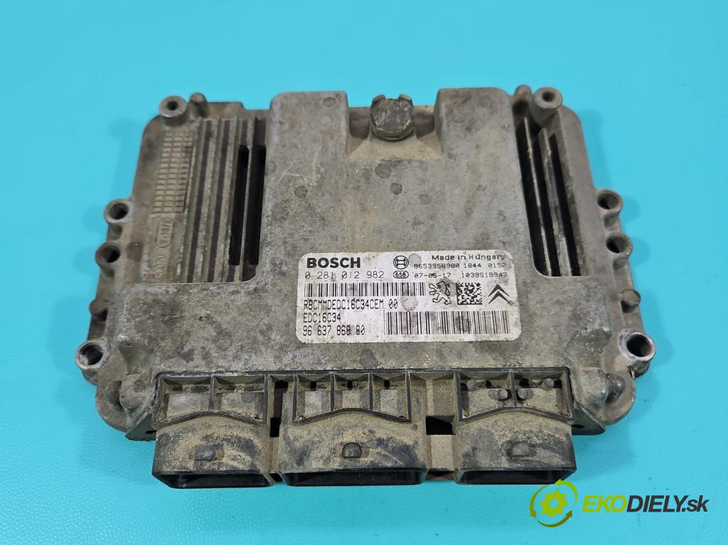 Fiat Scudo II 2006-2016 1.6 jtd 90 HP manual 66.2 kW 1560 cm3 5- riadiaca jednotka motora 0281012982