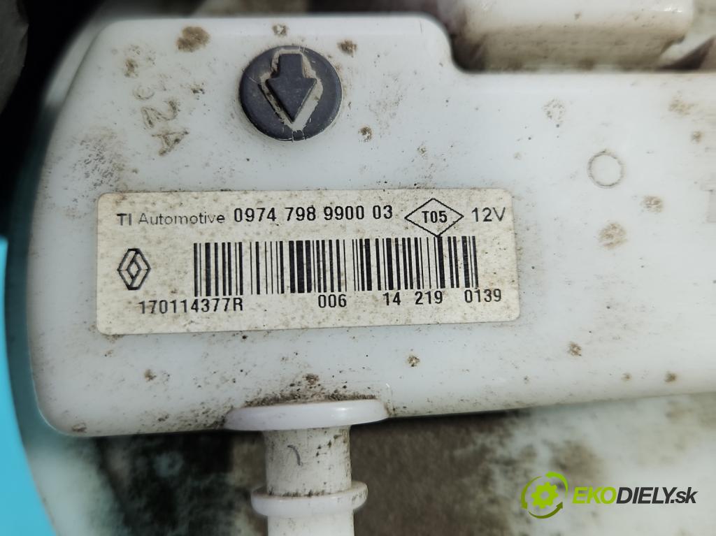 Renault Captur I 2013-2019 0.9 90 HP manual 66 kW 898 cm3 5- čerpadlo palivo 170114377R