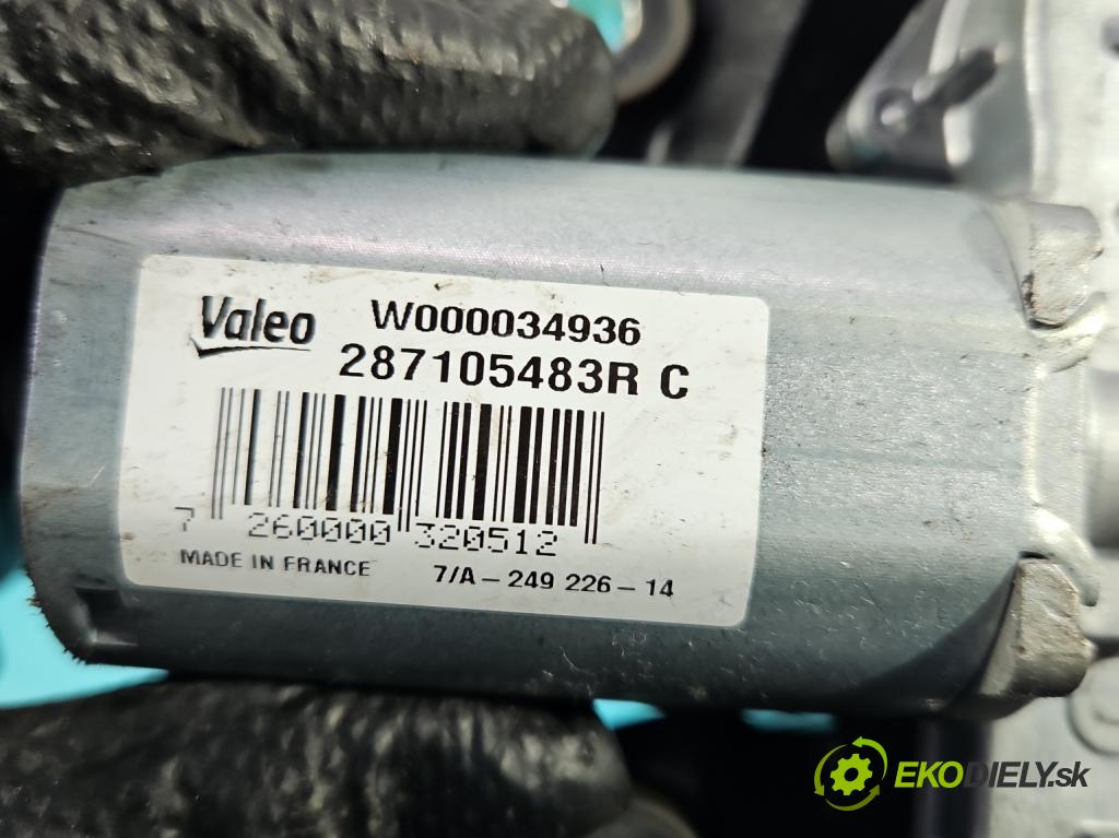 Renault Captur I 2013-2019 0.9 90 HP manual 66 kW 898 cm3 5- motor stieračov zadné 287105483R