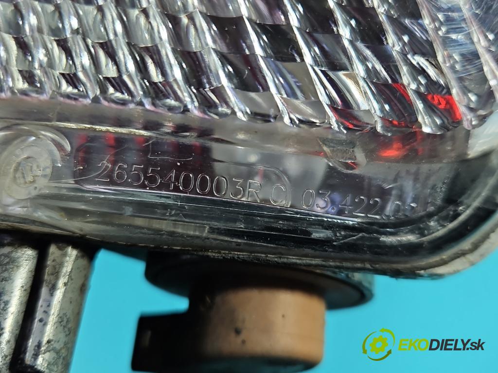 Renault Captur I 2013-2019 0.9 90 HP manual 66 kW 898 cm3 5- svetlo / reflektor zadné pravé nárazník 265540003R