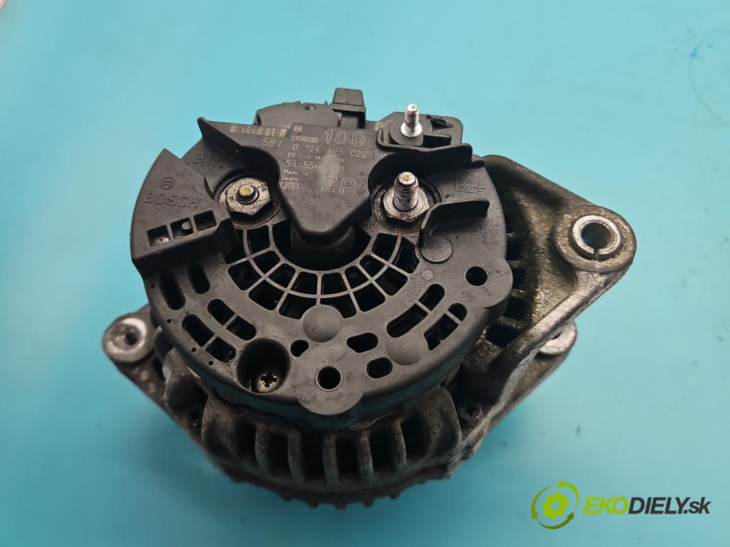 Opel Zafira A 1999-2005 1.6 16V 101 HP manual 74 kW 1598 cm3 5- Alternator 0124425022 (Alternátor)