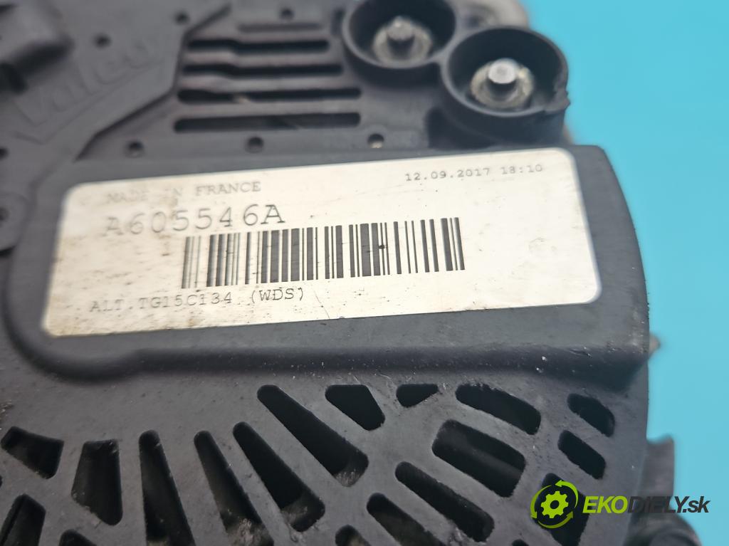 Fiat Scudo II 2006-2016 1.6 jtd 90 HP manual 66.2 kW 1560 cm3 5- Alternator A605546A (Alternátor)